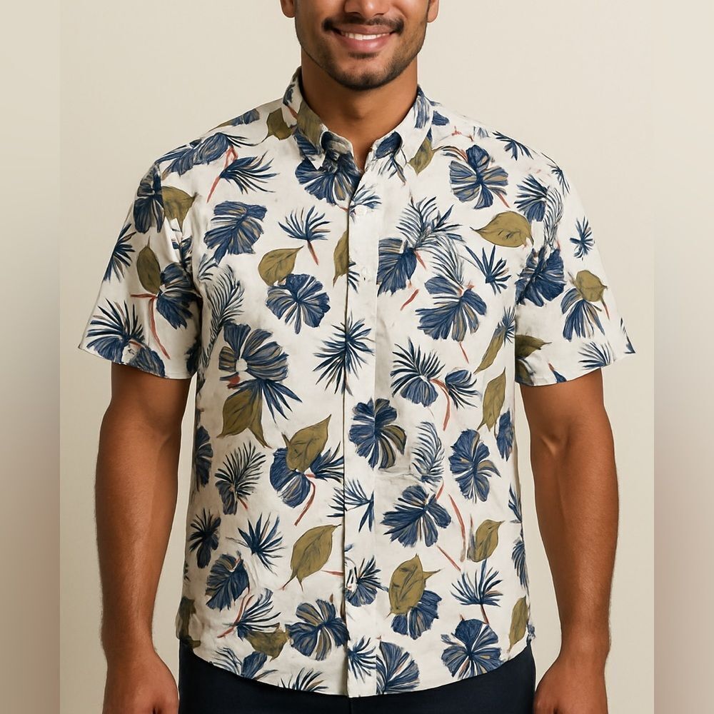 Coofandy Tropical Bird of Paradise Men’s Shirt